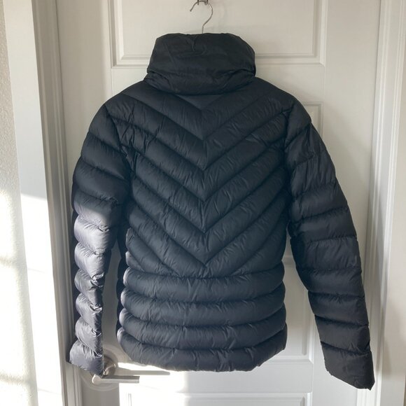 H&M LOGG Down Puffer Jacket – Black, Chevron Quilting, Size 10 (90/10 Down) - Picture 2 of 5